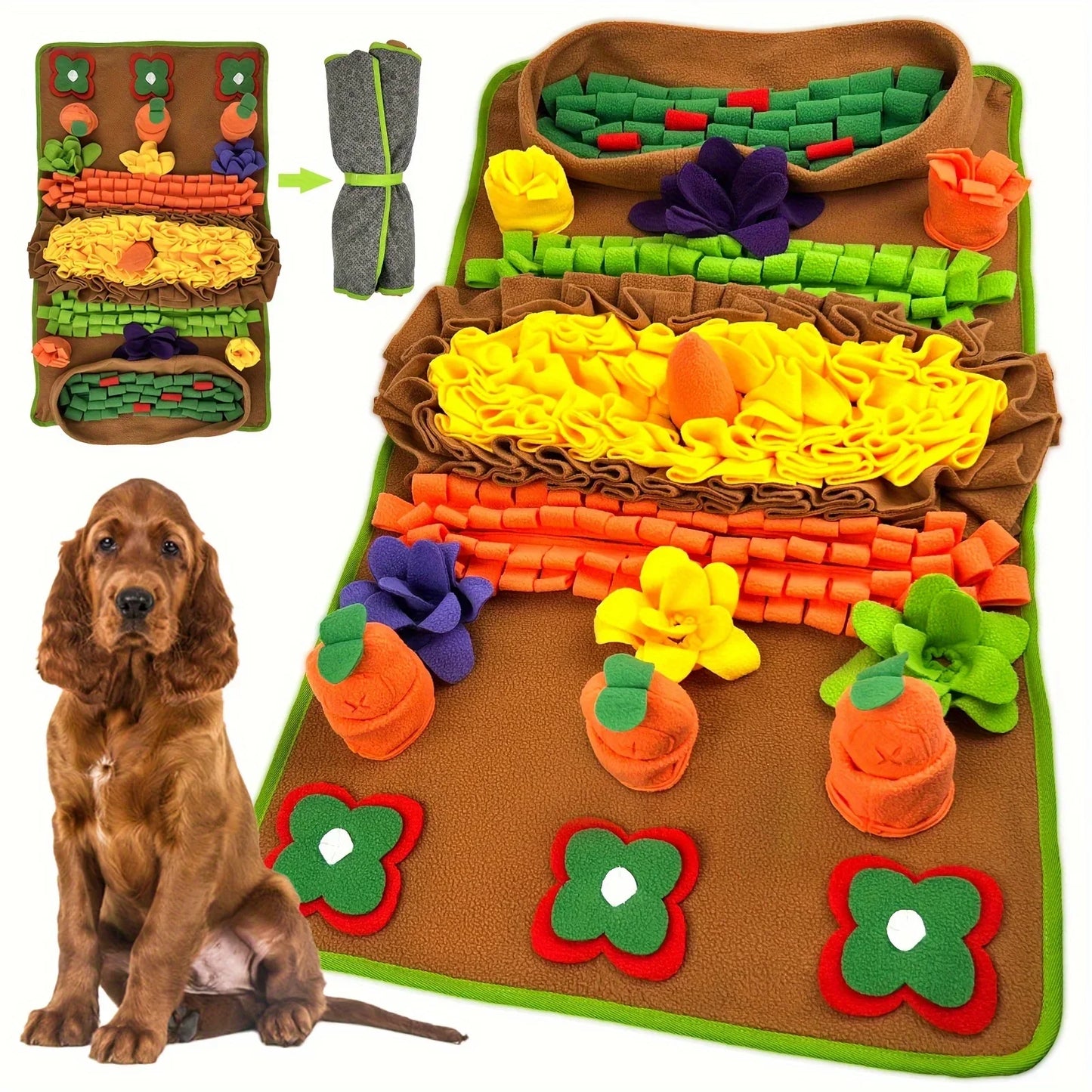 Pet Snuffle Mat for Dogs – Interactive Nosework Feeding Mat & Puzzle Toy for Training, Slow Feeding & Stress Relief