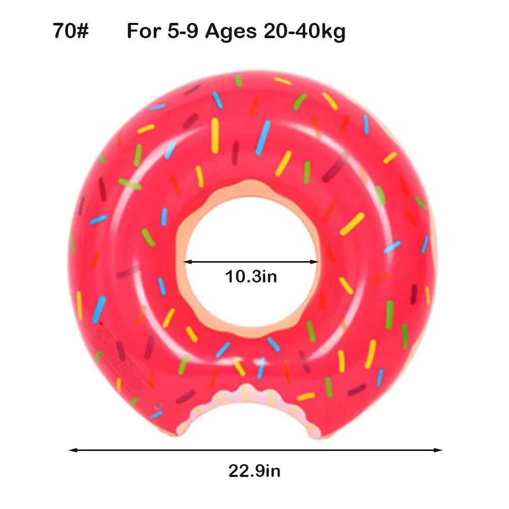 Rooxin Donut Swimming  Inflatable Swimming  Pool Float Ring