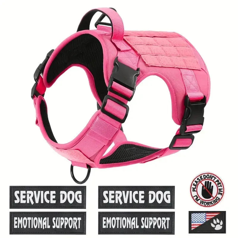 Personalized Nylon Reflective Pet Dog Harness – Adjustable Vest for Small, Medium & Large Dogs | Training & Walking Safety Gear