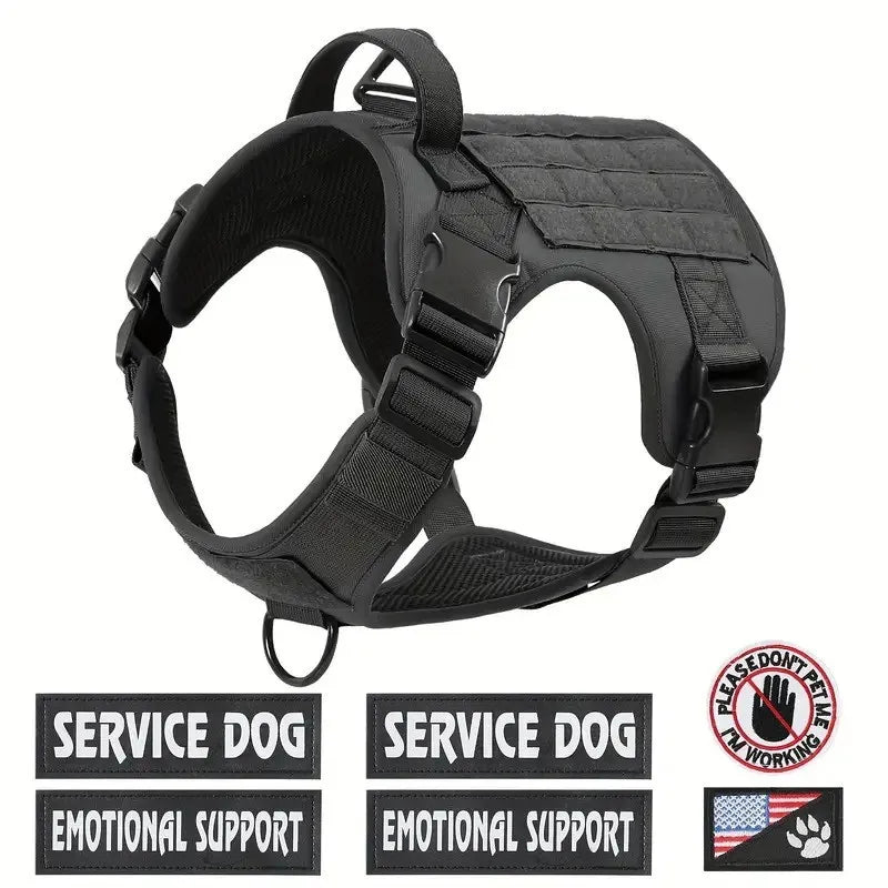 Personalized Nylon Reflective Pet Dog Harness – Adjustable Vest for Small, Medium & Large Dogs | Training & Walking Safety Gear