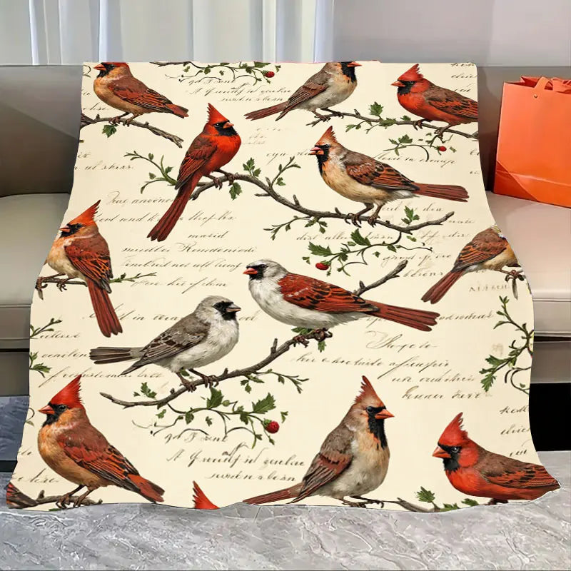 1pc Flannel Blanket Cozy Halloween Black Cat Blanket with Autumn Leaves Pattern for Home Decor