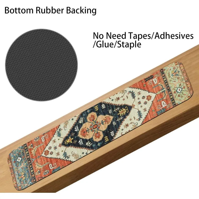 Carpet Stair Treads for Steps Set of 15, 30''X8''