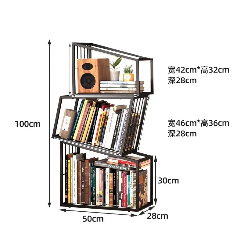 Rotating Boxes Bookshelf  / Storage Rack