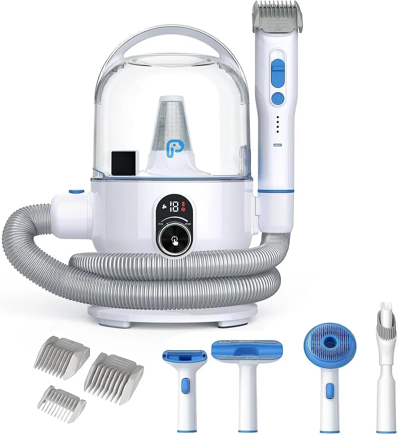 Low noise Pet Grooming Vacuum Kit 5-in-1 for Dogs and Cats