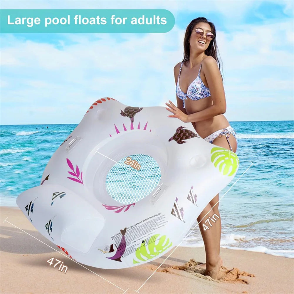 LED Color-Changing Swan Pool Float – Inflatable Lounge Chair for Fun & Relaxing Pool Parties