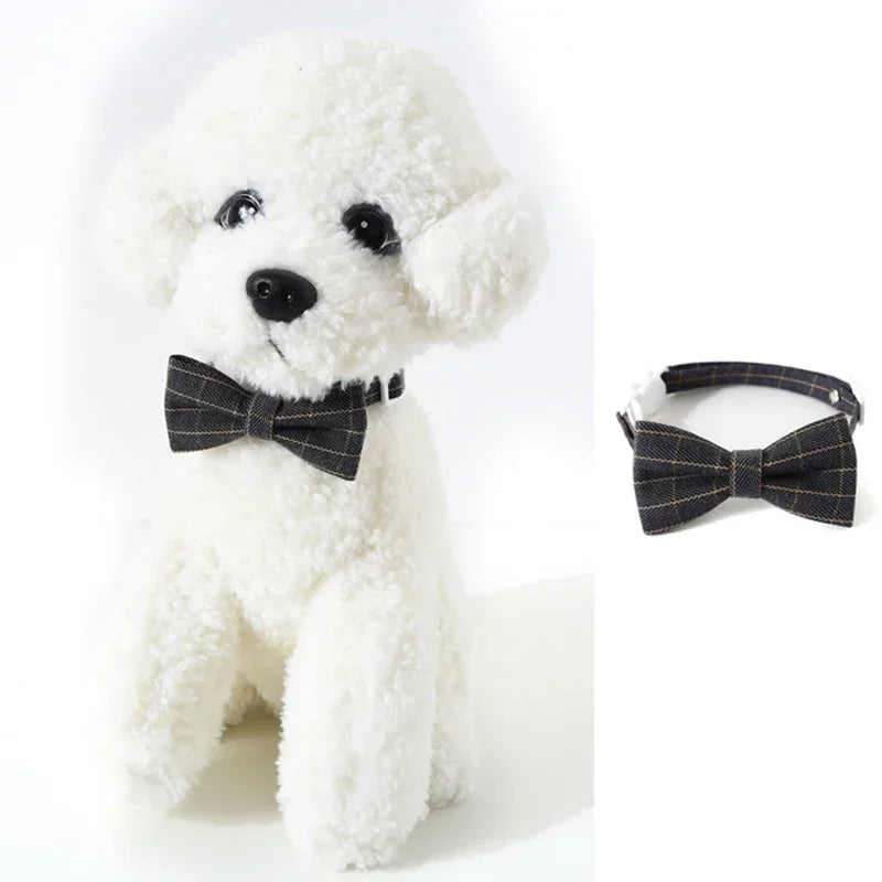 Adjustable Breakaway Cat Collar with Bell – Cute Bow Tie Kitten Collar for Cats & Small Dogs – Pet Accessories for Puppies & Kittens