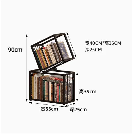 Rotating Boxes Bookshelf  / Storage Rack