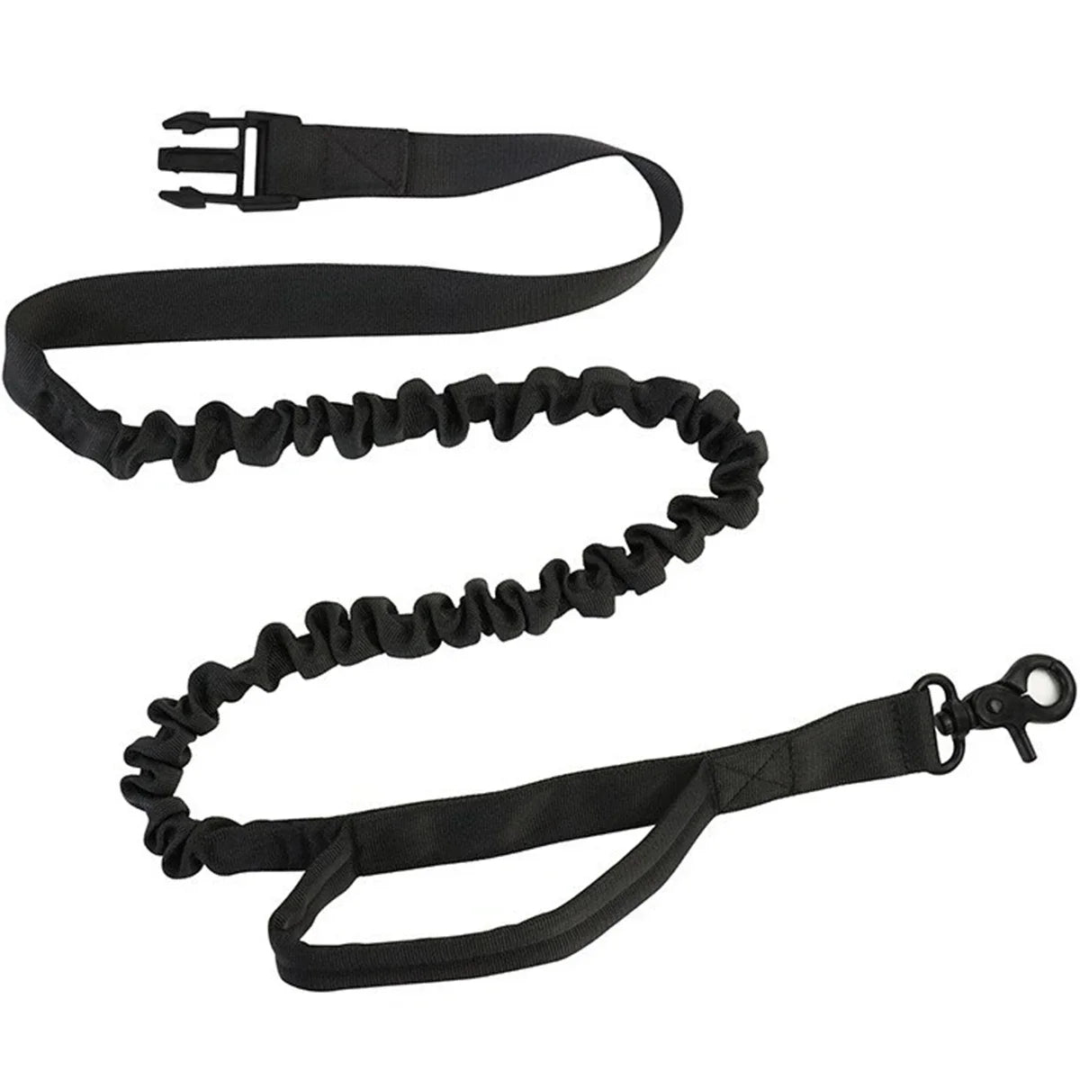 Dog Running Waist Leash with Retractable Elastic Belt & Reflective Buckle – Nylon Pet Leash with Waist Bag