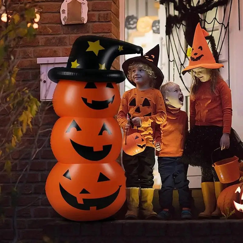 Inflatable Halloween Pumpkin – Blow Up Yard Decoration with LED Lights for Indoor & Outdoor Lawn, Garden, Porch, and Yard