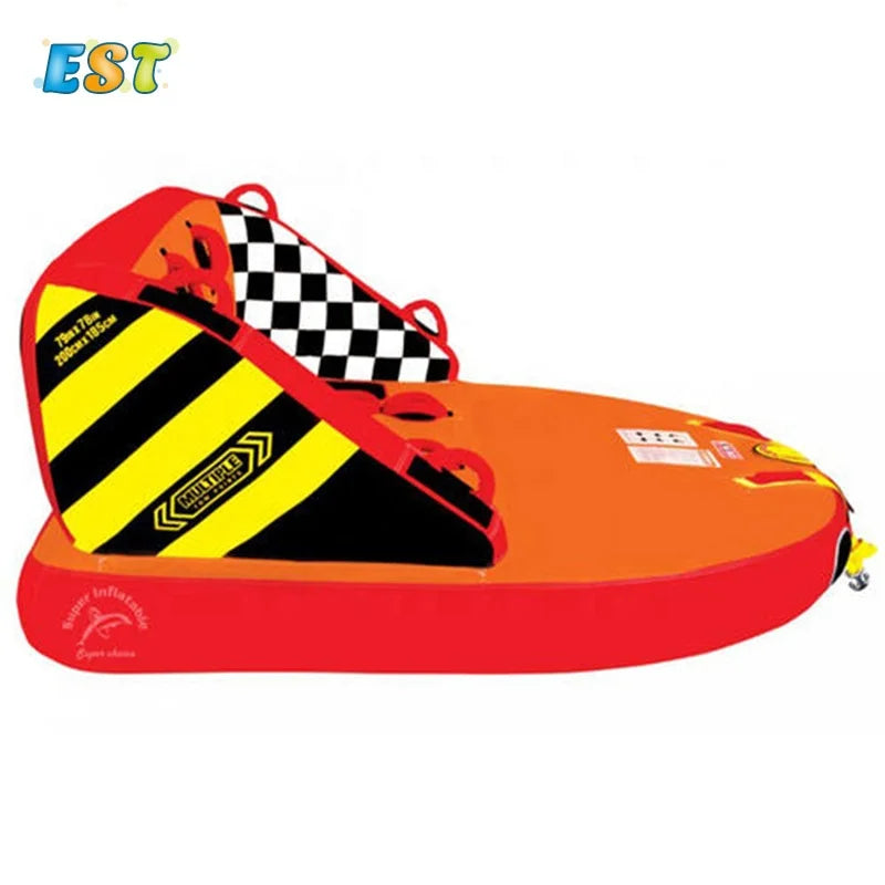 Inflatable Towable Surfing Water Toy – Water Ski Boat for Beach, Sea & Lake Fun