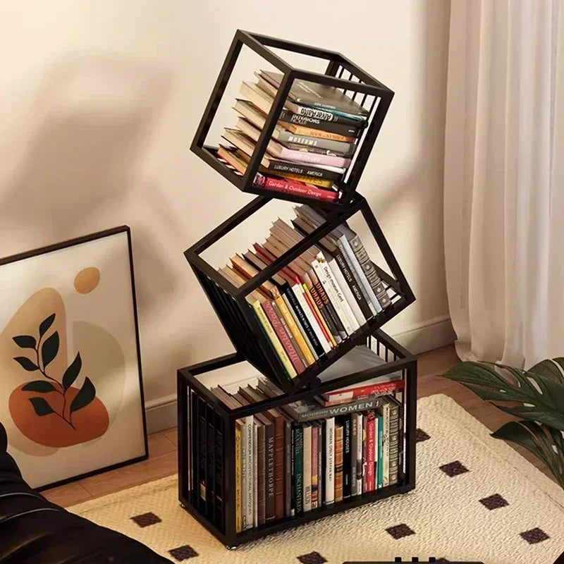 Rotating Boxes Bookshelf  / Storage Rack