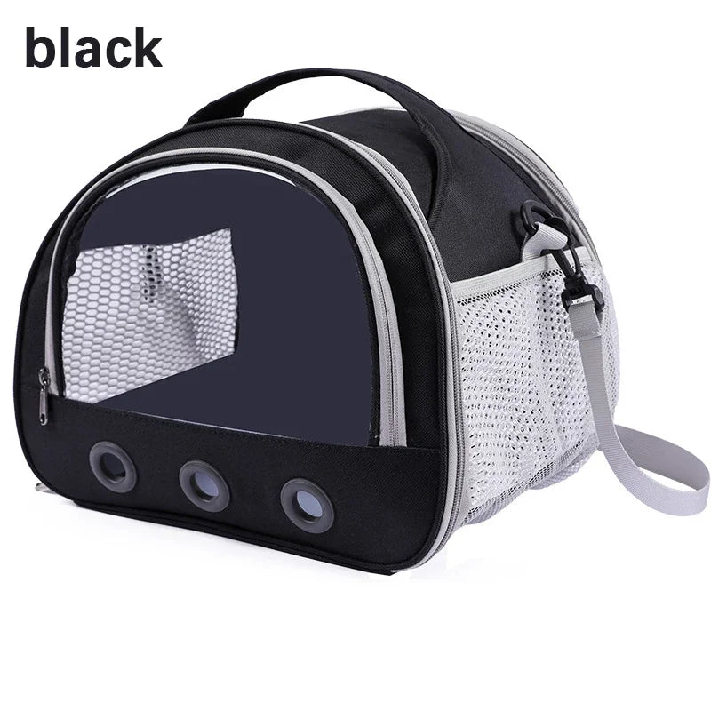 Foldable Pet Carrier Backpack – Portable Travel Bag with Cotton Cushion for Cats, Dogs, Birds & Rabbits | Anti-Suffocation, Airline-Approved