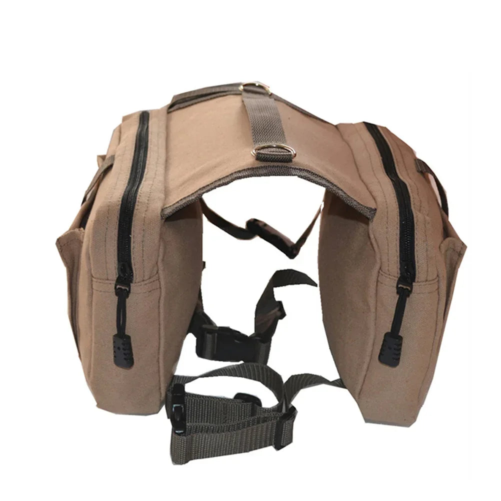 Dog Hiking Saddle Bag – Outdoor Travel & Camping Dog Backpack with Adjustable Straps for Medium & Large Dogs