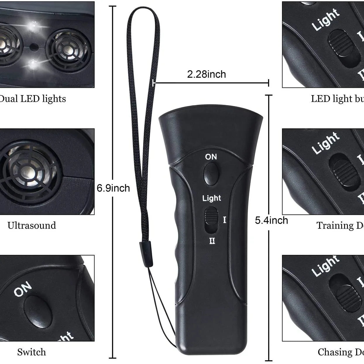 Double Ultrasonic Pet  Repeller And Stop Barking Training Device