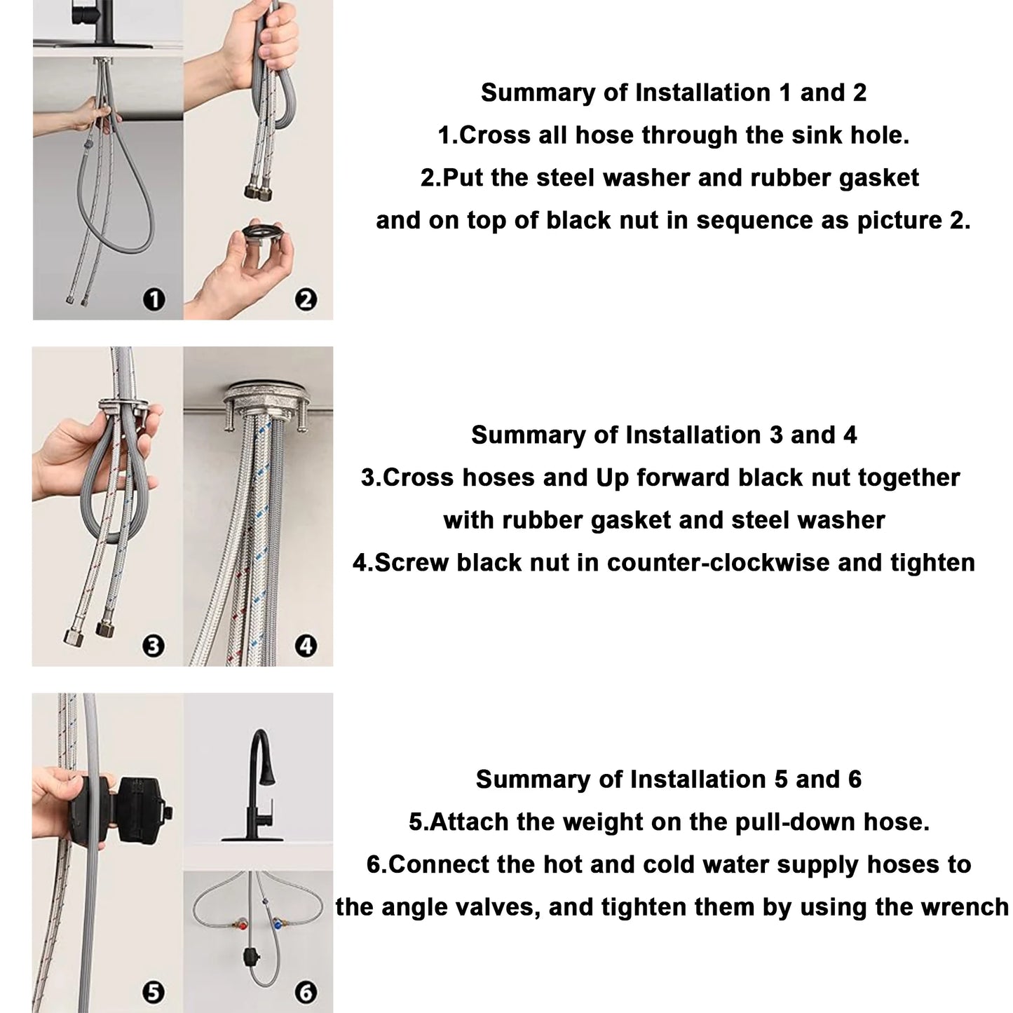 Stainless Steel Kitchen Faucet – Pull-Down Sprayer Sink Faucet