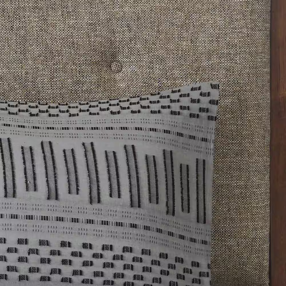 Rhea 3-Piece Grey & Black Cotton Comforter Set – King/California King