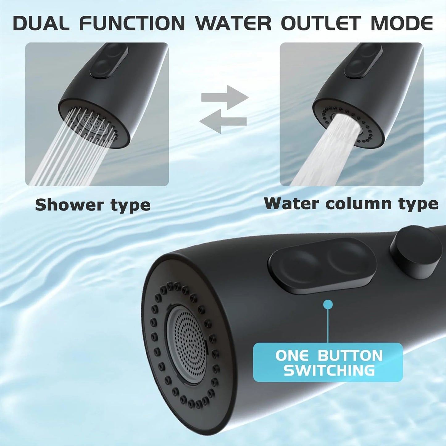 Stainless Steel Kitchen Faucet – Pull-Down Sprayer Sink Faucet