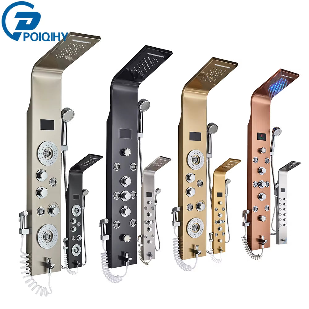 Shower Faucet & Bath Mixer Tap – Bathroom Shower Panel System with Handshower - Pick your Color