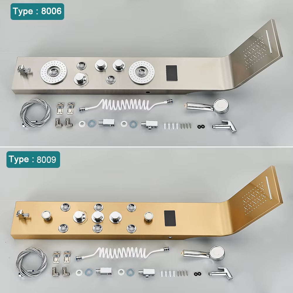 Shower Faucet & Bath Mixer Tap – Bathroom Shower Panel System with Handshower - Pick your Color