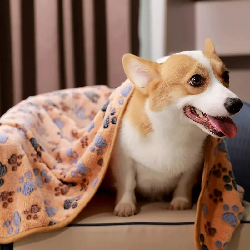 Premium Fleece Pet Blanket – Super Soft Fluffy Flannel Throw for Dogs & Cats, 23" x 16"