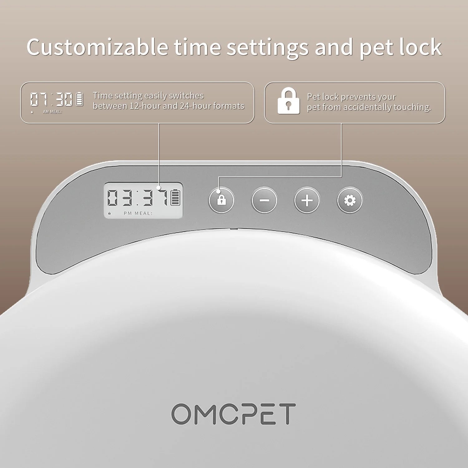 Automatic Cat Feeder – Refrigerated Wet & Dry Food Dispenser with 4 Timed Meals, 2 Ice Packs, White