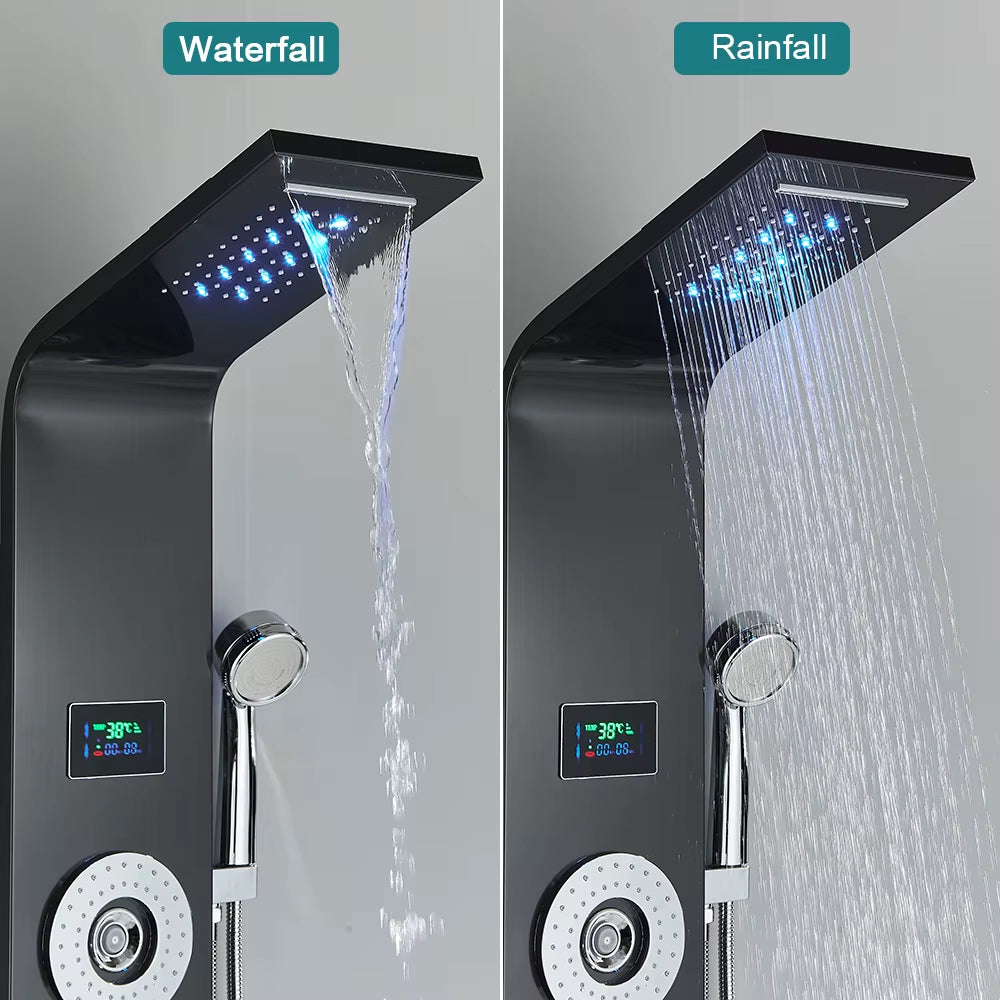 Shower Faucet & Bath Mixer Tap – Bathroom Shower Panel System with Handshower - Pick your Color