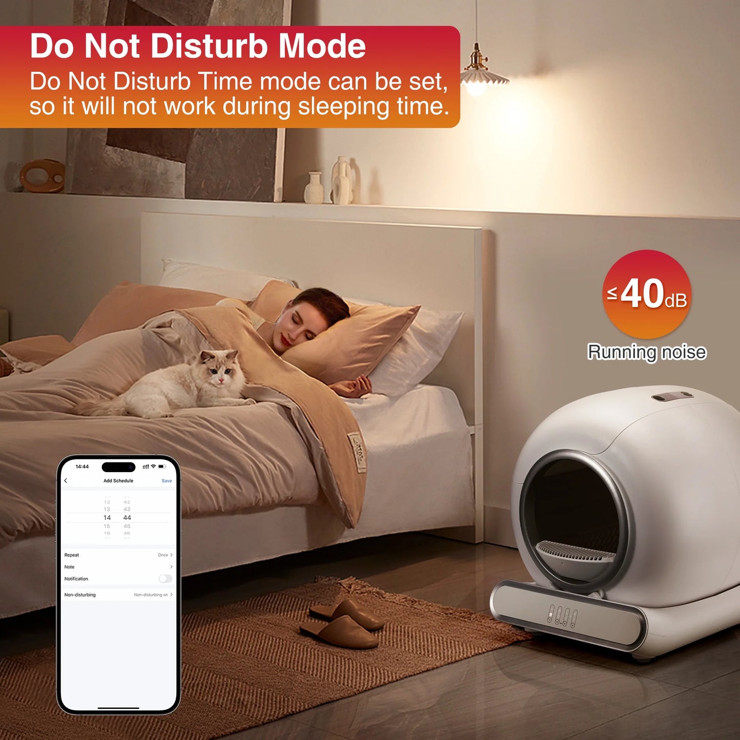 Self-Cleaning Automatic Cat Litter Box with App Control – Large Capacity, WiFi Enabled