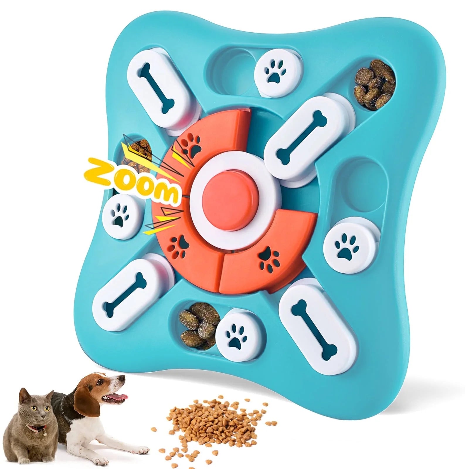 Interactive Dog Puzzle Toy – Treat-Dispensing Enrichment Toy for Brain Stimulation & IQ Training