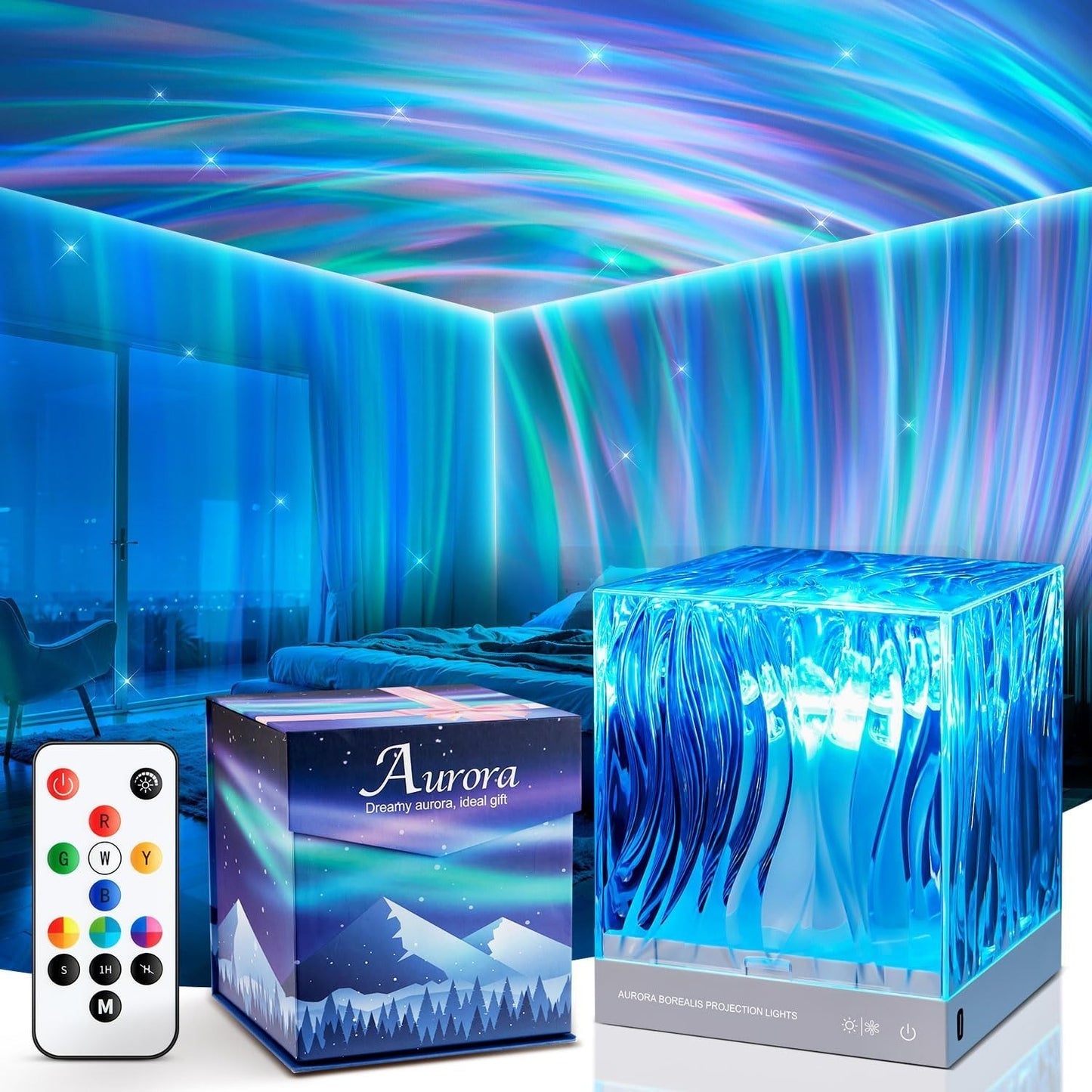Northern Lights Projector – LED Room Decor & Gift for Teens and Women
