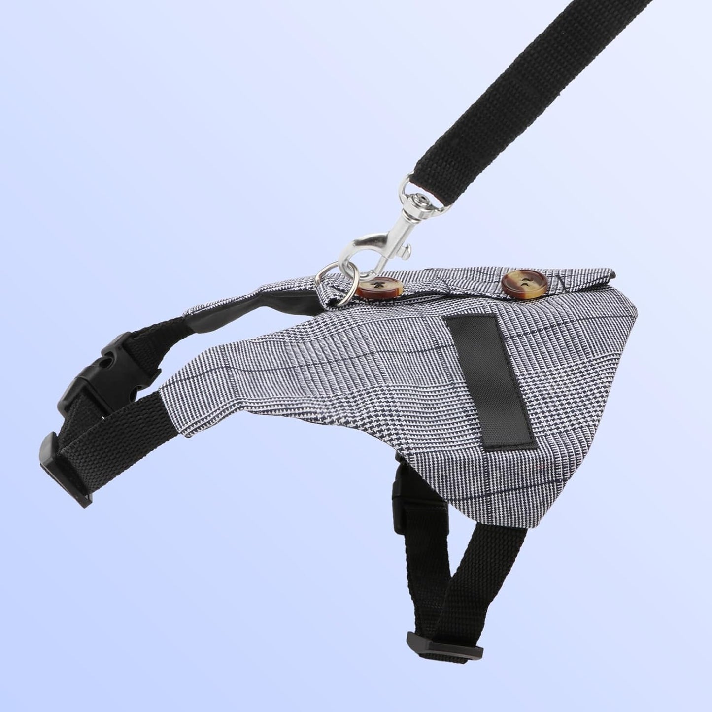 Rabbit Vest Harness & Leash Set – Adjustable Formal Suit Style for Bunnies, Kittens & Small Animals (Small)