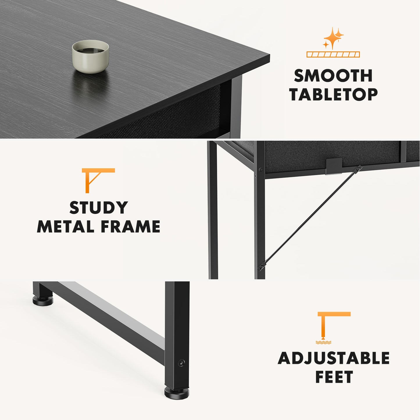 Small Home Office Bedroom Writing Learning Computer Desk
