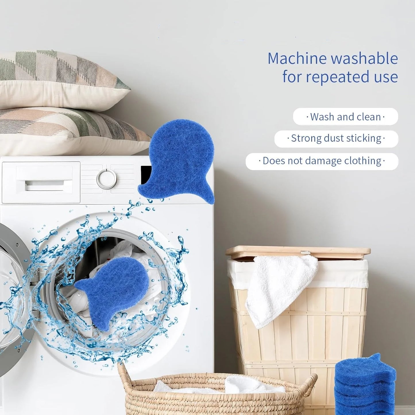 5-Piece Pet Hair Remover Balls – Reusable Laundry Lint & Fur Catchers